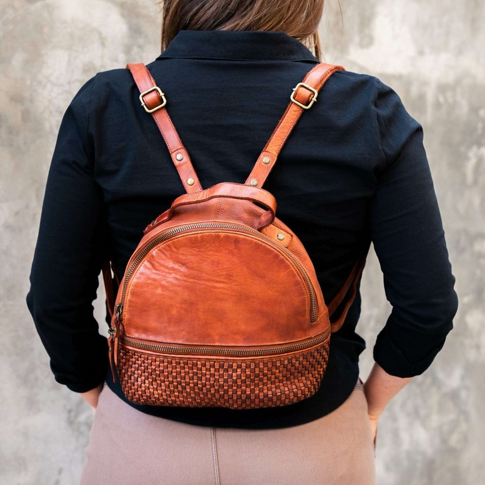 Milo Brown super soft Leather Backpack!